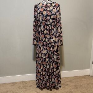 SHEIN Multicolor Floral Long Sleeve Dress